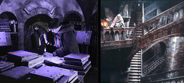 The library in <em>The Name of the Rose</em>